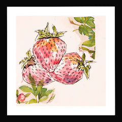 St Georges Market - Strawberries Framed
