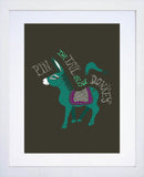 Pin the Tail on the Donkey White Frame