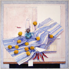 Original - Still Life With Oil Lamp Framed