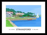 Co Down - Strangford Harbour Frame Black 40x30 No Mount
