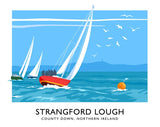 Co Down - Strangford Lough Sailing Unframed 70x50