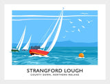 Co Down - Strangford Lough Greyabbey Frame White 40x30 No Mount