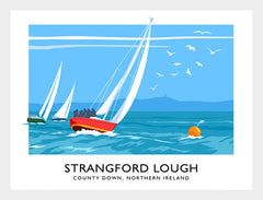 Co Down - Strangford Lough Greyabbey Frame White 40x30 No Mount