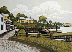 Linocut Print - Co Down Strangford Two