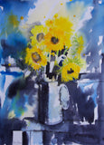 Print - Sunflowers In Shadows Unframed