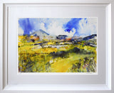 Print - Sunlit Valley Chunky White Frame