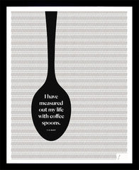 T. S. Eliot - Coffee Spoons Black Box Frame