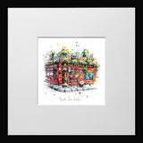 Print Open Edition Landscapes - Temple Bar Dublin-12 x 12-Small Flat Black Frame