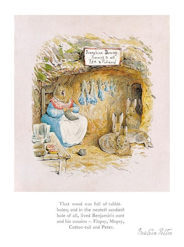 Beatrix Potter Prints | That Wood was Full of Rabbit Holes | Yard Gallery