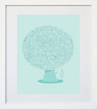 The Animal Tree White Frame