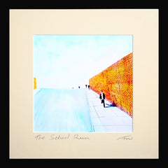 The School Run Framed 15 x 15