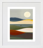 The Blue Hour White Frame