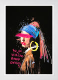 Girl With The Primark Earring - White Frame