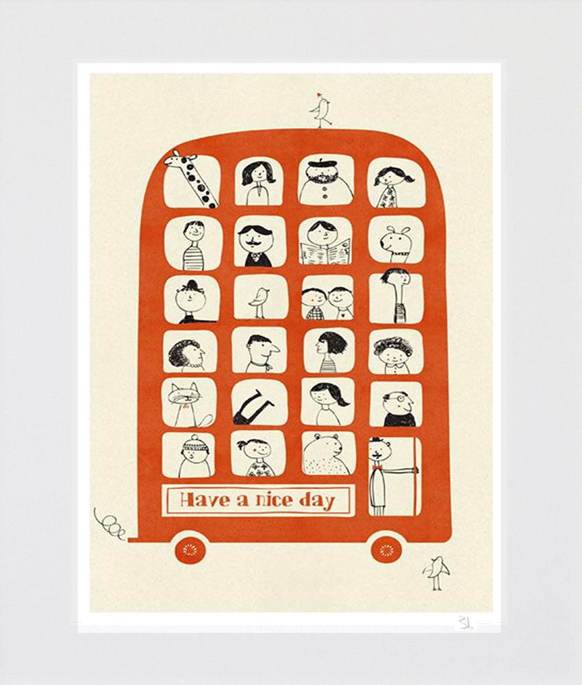 Nursery Prints | Blanca Gomez | The Magic Bus | Yard Gallery