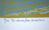 Linocut Print - Co Down The Mournes From Minerstown