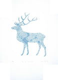 Screen Print - The Tall Tense Deer Unframed