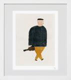 The Violinist White Frame