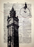 Tightrope Walker Over The Albert Clock Unframed