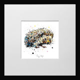 Print Open Edition Animals - Tiny Steps-12 x 12-Small Flat Black Frame
