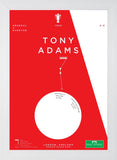 Arsenal - Tony Adams vs Everton 1998-30 x 42-Flat White Frame