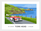 Co Antrim - Torr Head Frame White 40x30 No Mount
