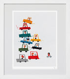 Traffic Jam White Frame