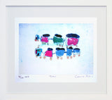 Train White  Frame