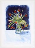 Monoprint - Tulips Framed