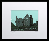 Tully Castle Small Flat Black Frame