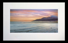 Co Down - Twilight At Murlough Beach-71 x 45-Flat Black Frame