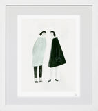 Two Ladies White Frame
