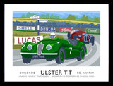 Sport - Ulster TT Jaguar XK120 Frame Black 40x30 No Mount