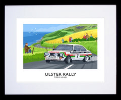 Sport - Ulster Rally Torr Head Mark 2 Escort-40 x 30-Black Box Frame (With Mount)