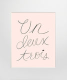 Un Deux Trois Unframed