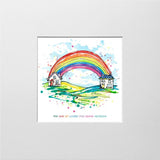 Print Open Edition Landscapes - Under the Same Rainbow-12 x 12-Unframed