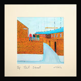 Up Shit Street Framed 15 x 15