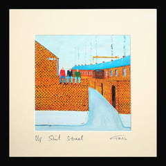 Up Shit Street Framed 15 x 15