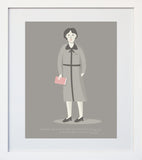 Virginia Woolf White Frame