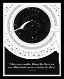 Virginia Woolf - Stars Black Box Frame