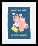 Lockdown - Wash Those Hands Black Frame