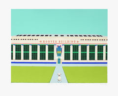 Wes Anderson's Dog - Hoover Building 2 Unframed