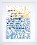 Other - What A Wonderful Thought White Frame
