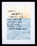 Other - What A Wonderful Thought Black Frame