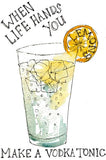 Drinks Vodka - Vodka and Lemons Unframed