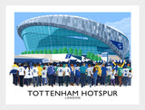 Sport - Football White Hart Lane-40 x 30-White Box Frame (No Mount)