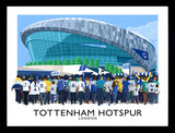 Sport - Football White Hart Lane-40 x 30-Black Box Frame (No Mount)