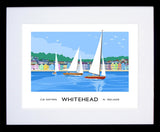 Co Antrim - Whitehead Seafront Frame Black 40x30 With Mount