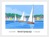Co Antrim - Whitehead Seafront Frame Black 40x30 No Mount
