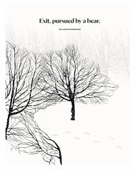 William Shakespeare - Exit, Pursued By A Bear Unframed