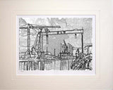 Belfast - Winter at the Yard Unframed 36X30